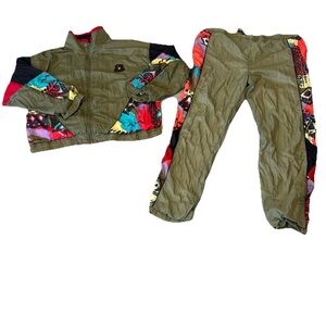 Vintage Givenchy Men’s Activewear 90’s Windbreaker Jogger Pant Jacket Set XL